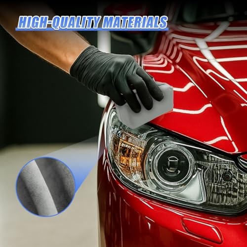Suede Microfiber Applicator Pad, Ceramic Coating Sponge Pads, Automotive 4PCS
