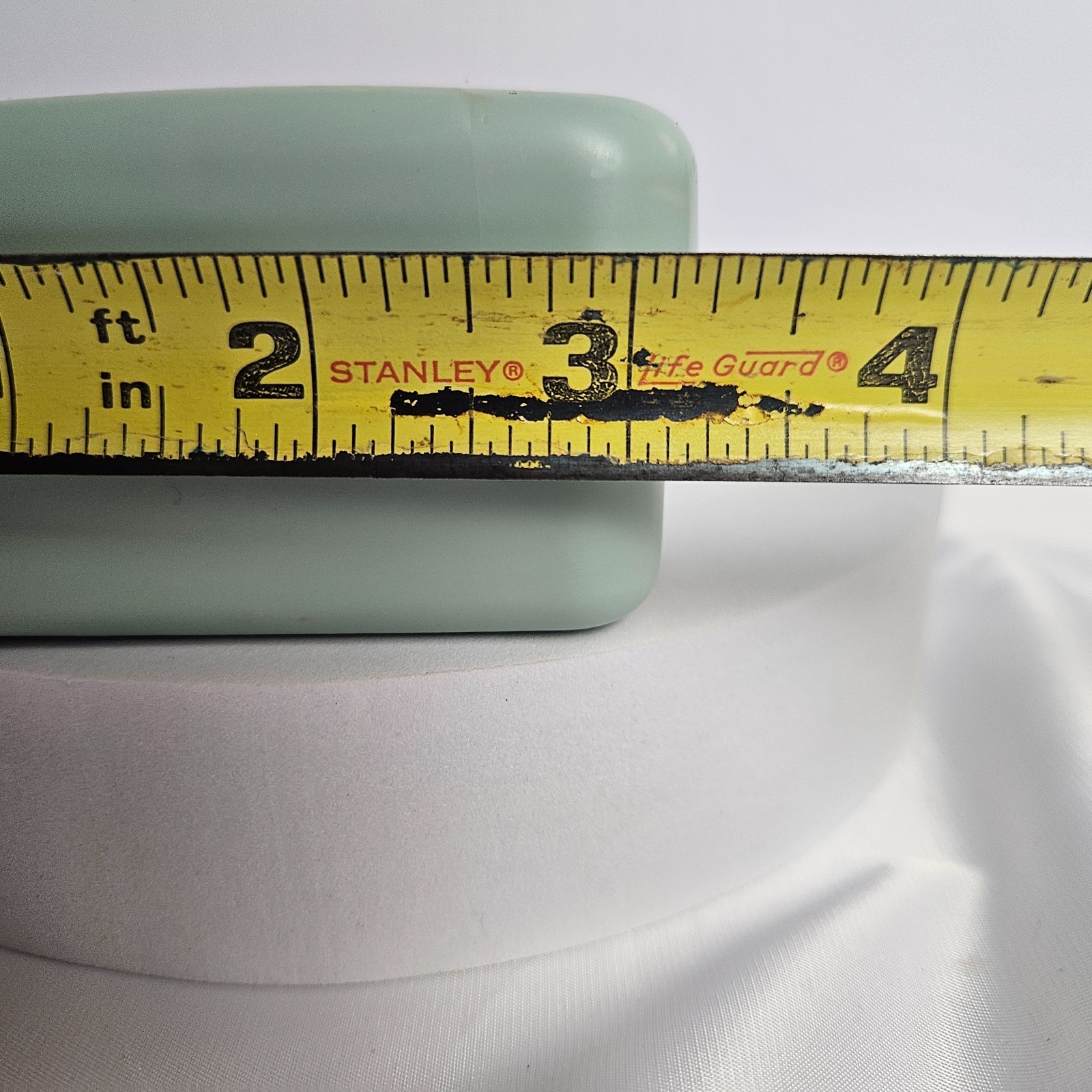 Vtg Sewing Box Vintage Mint Green Plastic Storage Case Mid Century Craft Retro