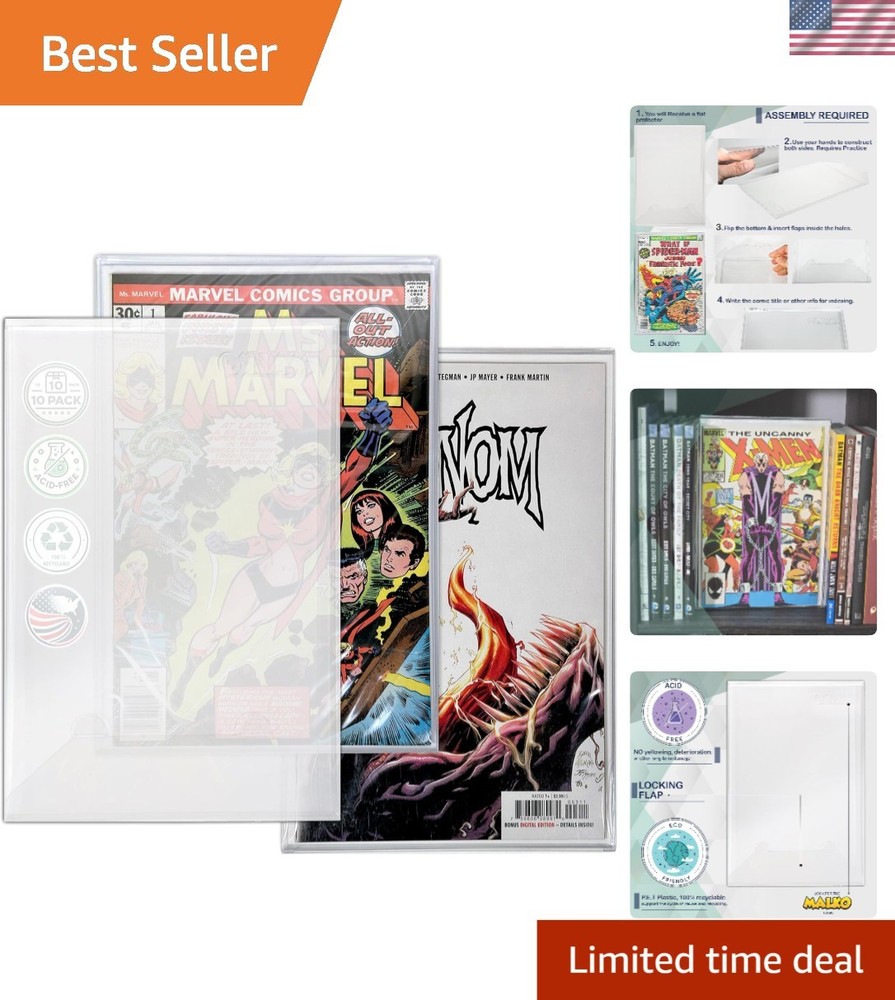 Comic Book Top Loaders - Protector Hard Case Sleeve, Toploader Holder for Silver