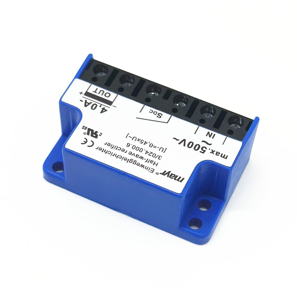 mayr Einweggleichrichter 3/024.000.6 max 500V~ 4,0A- half-wave rectifier module