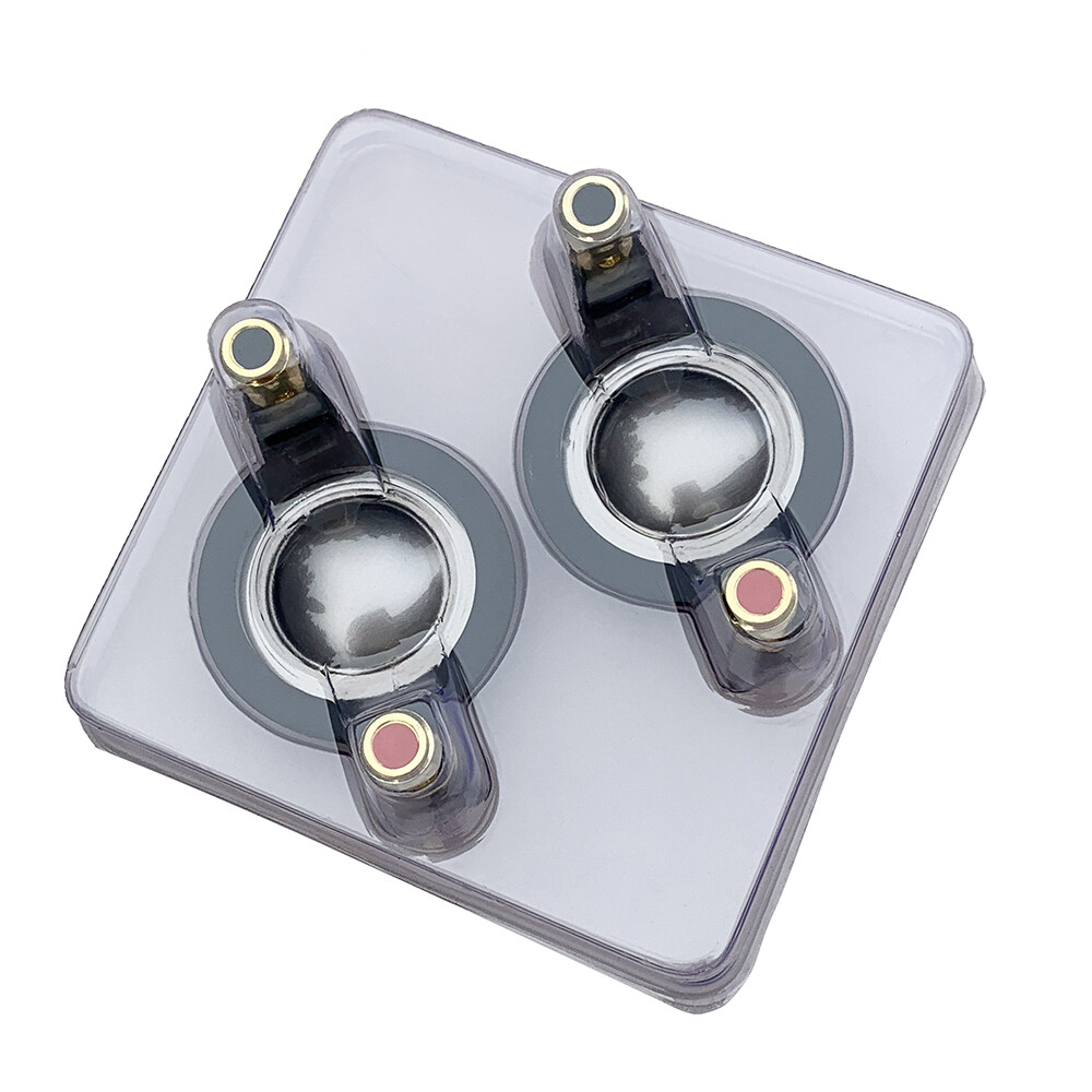 2Pcs 25MM Titanium Compression For Tweeter Diaphragms 8 Ohm Driver Audio Speaker