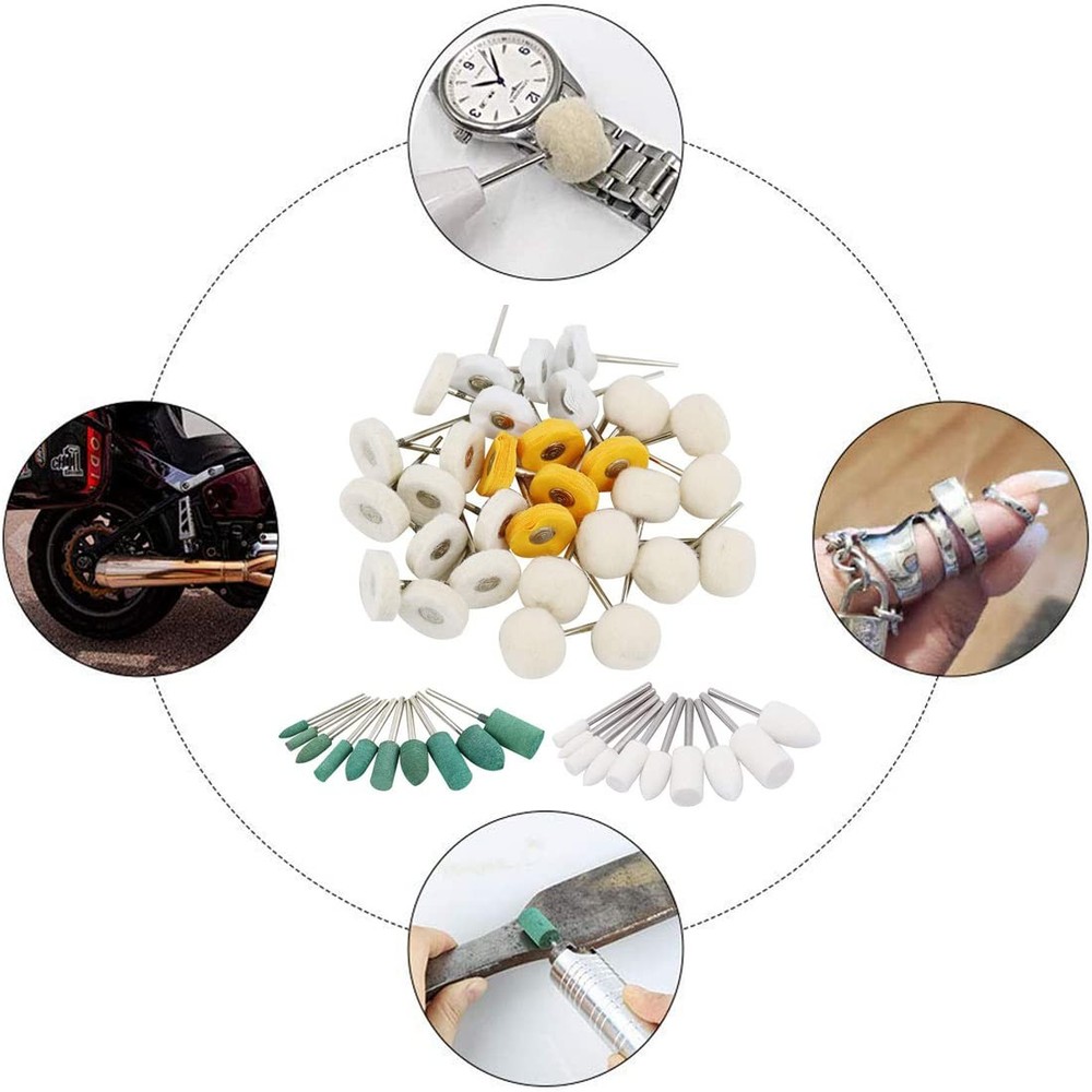 Polishing Buffing Wheels Kit for Drill Little Buffer Wheel Bits Rotary Tool A...
