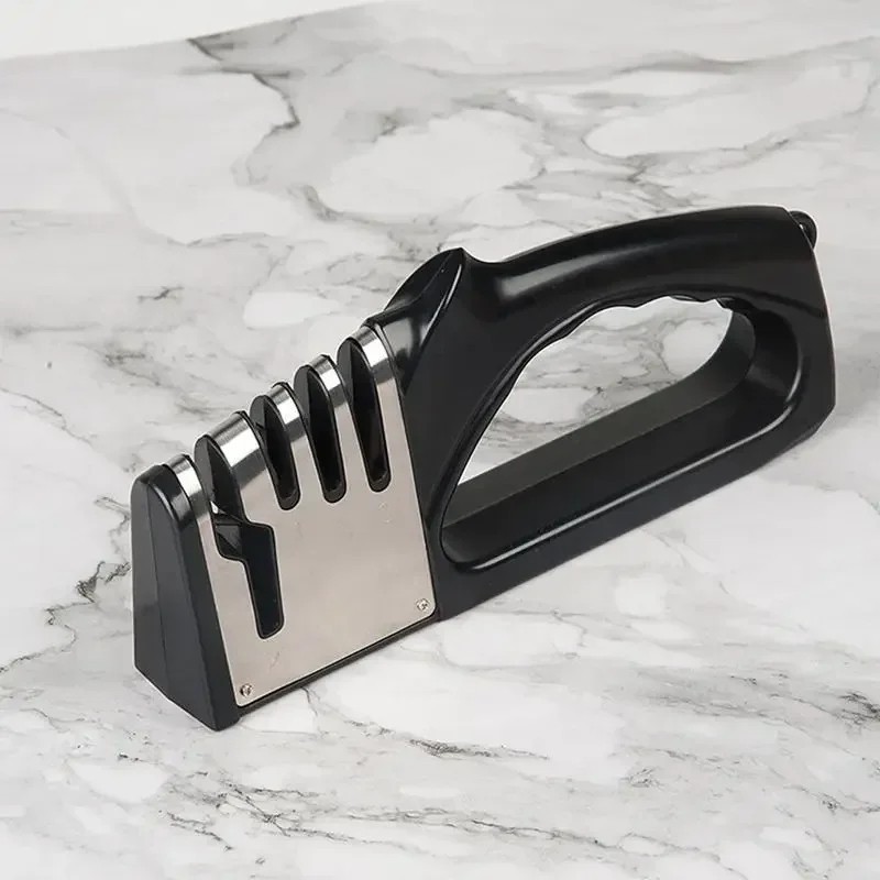 Kitchen 4 Segment Knife Sharpener Multifunctional Portable Non-slip Base Knife