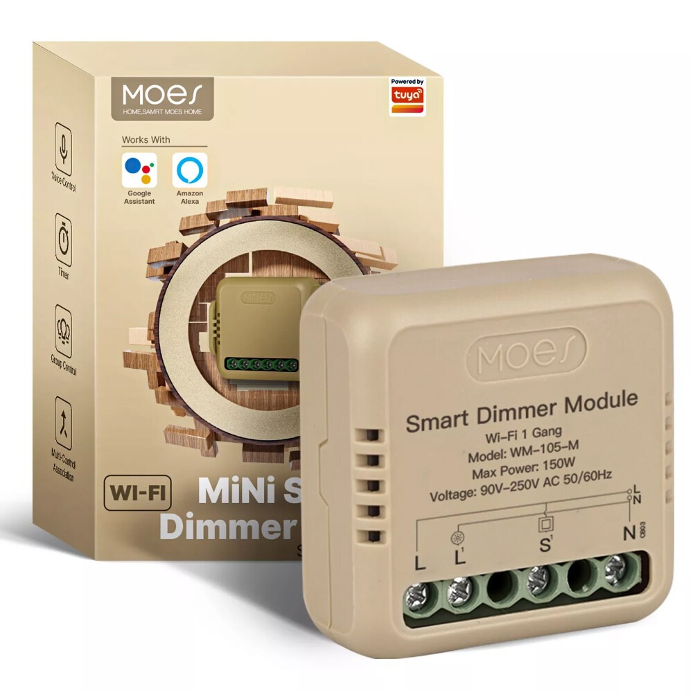 1/20X WiFi Smart Wall Light Dimmer Switch Module 3Way Alexa Google APP Timer