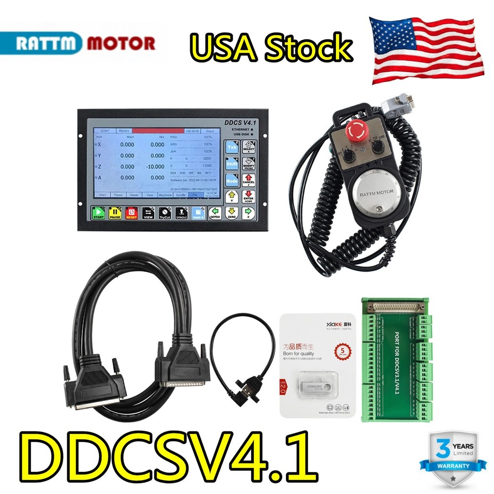 US丨4 Axis CNC Engraver Machine System Offline Standalone Controller PLC DDCSV4.1