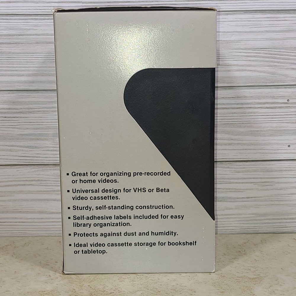 VHS Beta Storage Cases 3 Pak Video VCR New