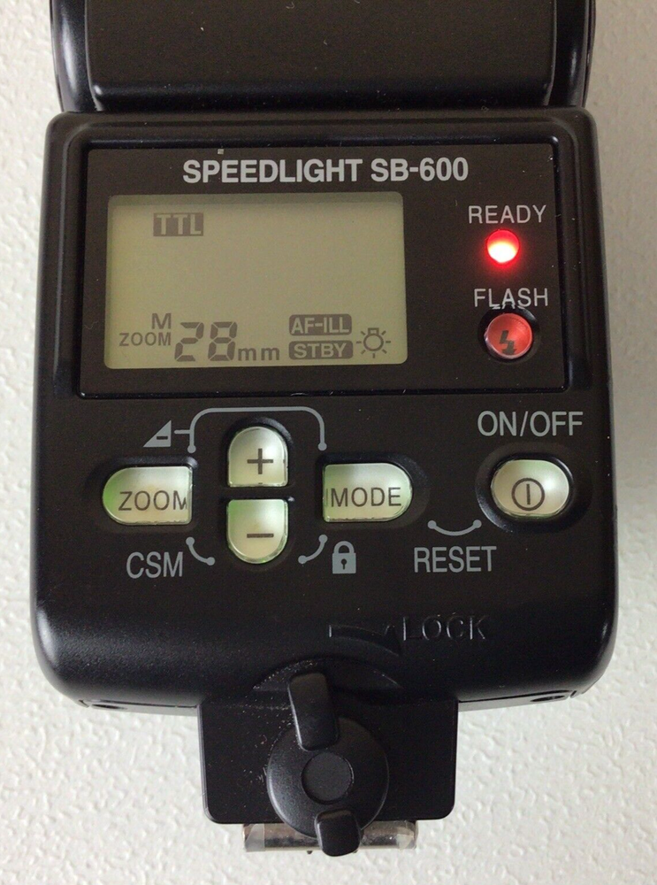 Nikon Speedlight SB-600 Shoe Mount Flash Tested Working
