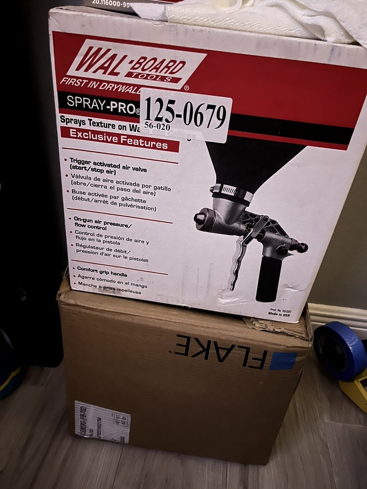 Texture-pro 200 Hopper Gun With 3 Spray Tips Walboard Tools Ceiling Texturing