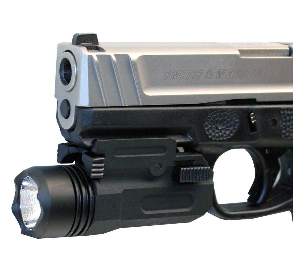 Trinity 300 lumen tactical flashlight for Smith & Wesson M&P 380 shield model.