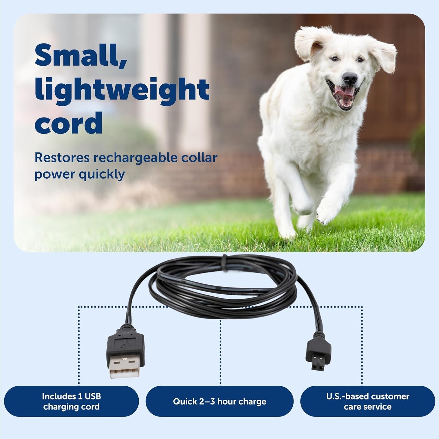 PetSafe Receiver Charger - Fast Charging Collar Cable - USB Charging Cord for Wi