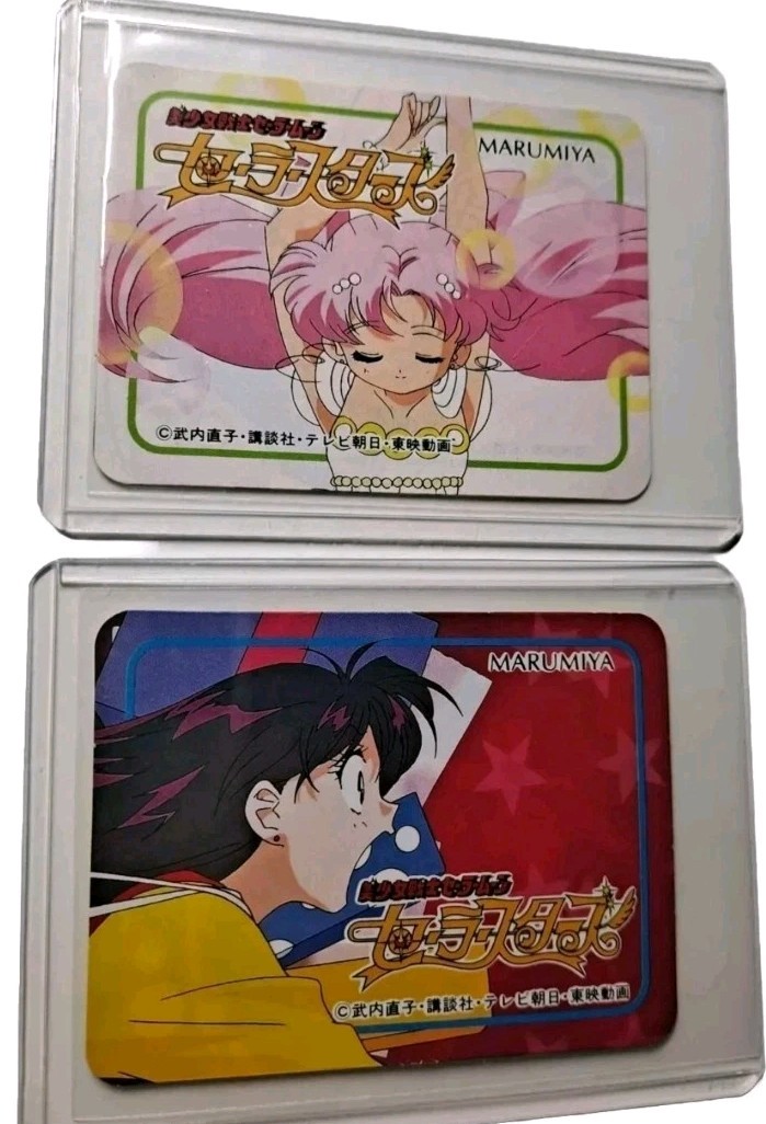 Sailor Moon Trading Cards Lot of 5 2016 Anime Japan Carddass Marumiya Sticker
