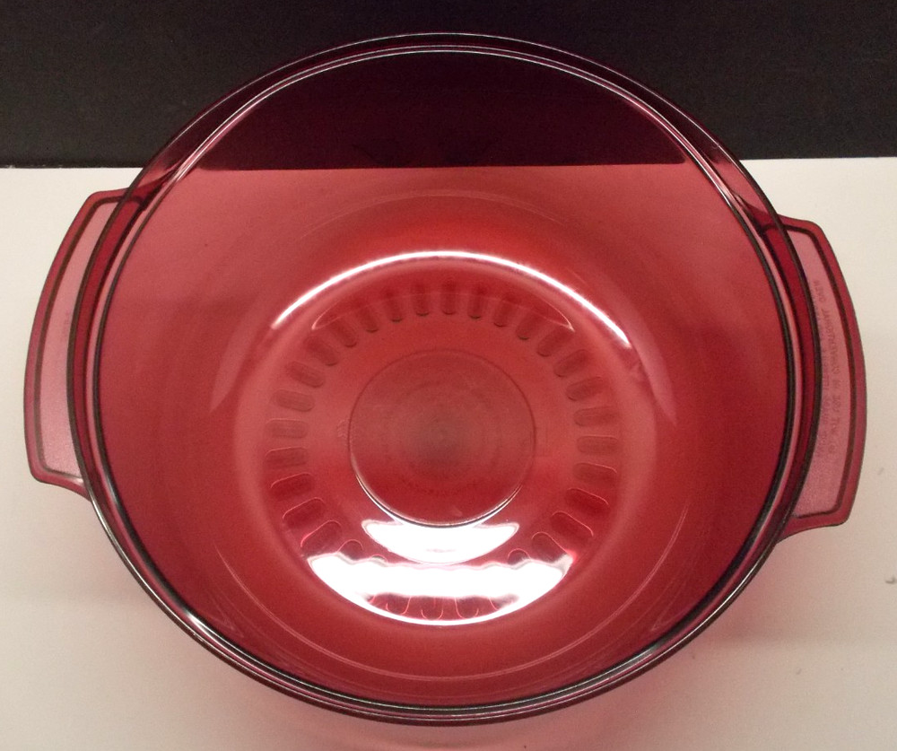 5 Piece Tupperware 2192 Cranberry Red Microwave Stack Cooker Steamer