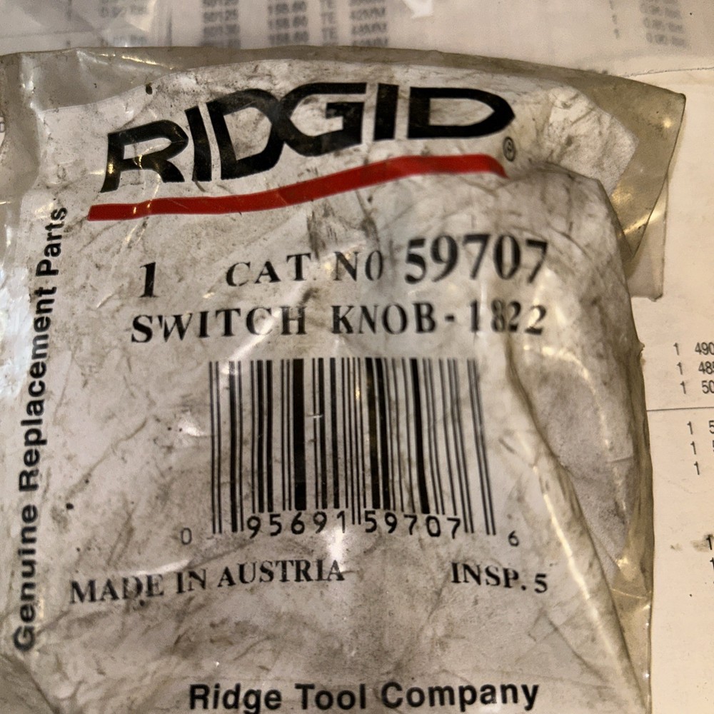 Ridgid, Genuine Adaptor Switch 59742