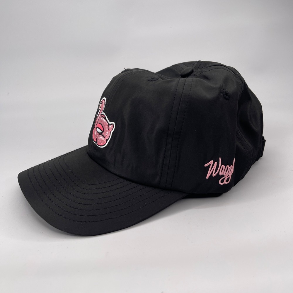 WAGGLE Mens Adjustable Pool Party Flight Unstructured Golf Hat Black NEW