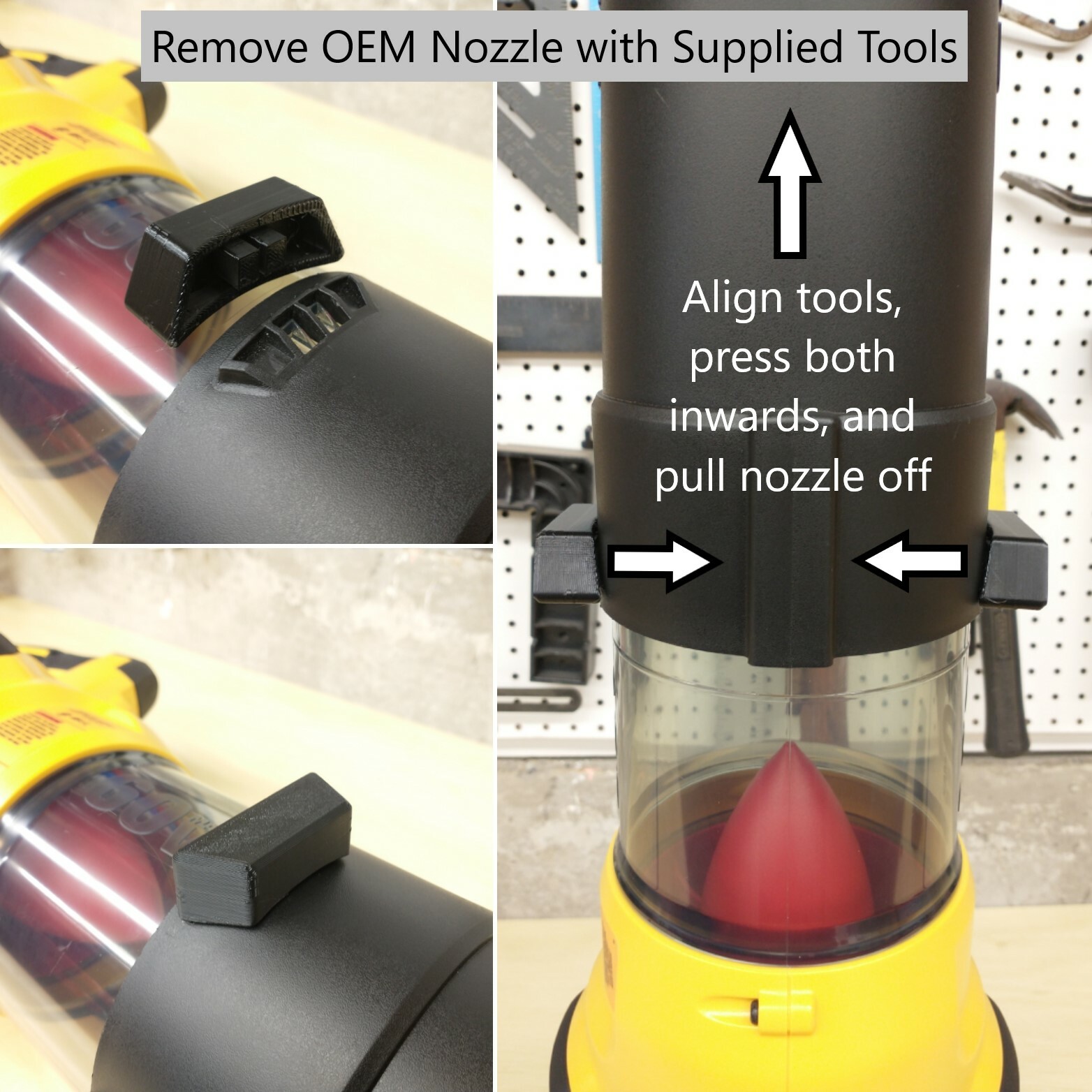 Flared and/or Narrow Nozzle for DeWalt 60V Flexvolt DCBL772 Leaf Blower