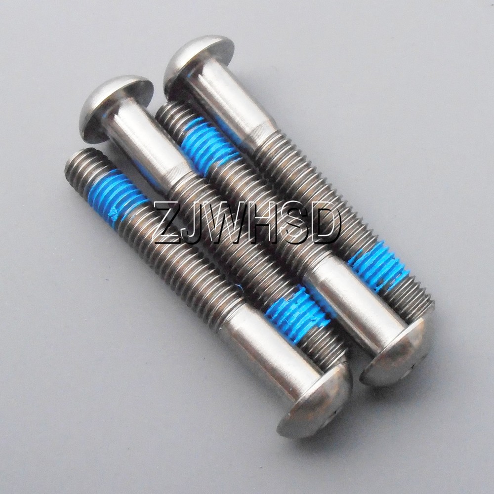 4pcs M5 x 35 mm Titanium Ti Screw Bolt Allen Hex Socket Button Head ThreadLocker