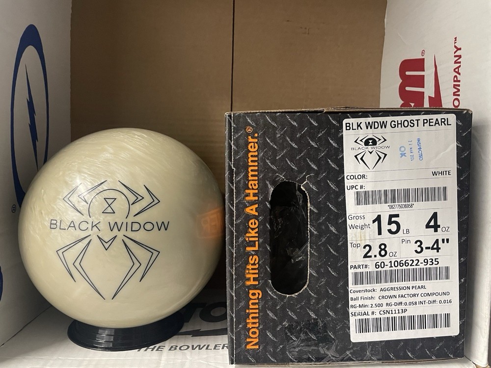 Hammer Black Widow Ghost Pearl 15lbs! NIB!