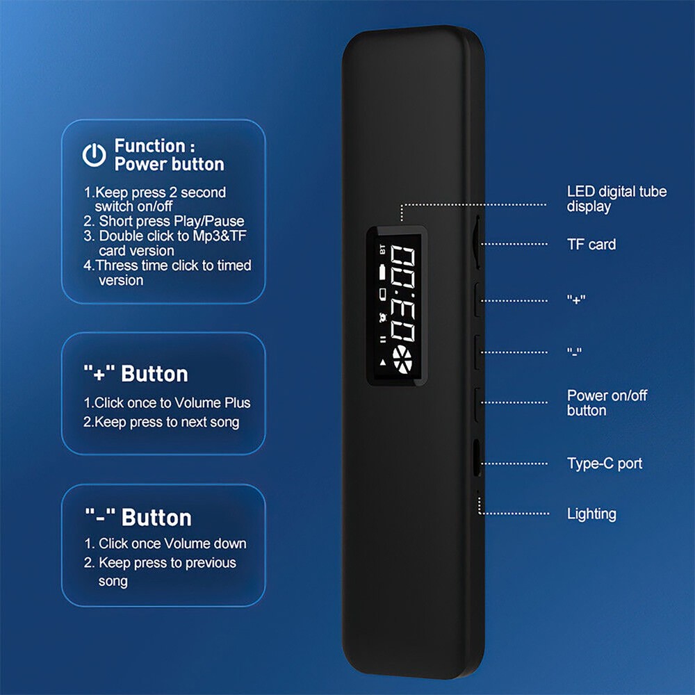 Sleep Bluetooth 5.3 Wireless Rechargeable Innoviative Bone Conduction Speaker