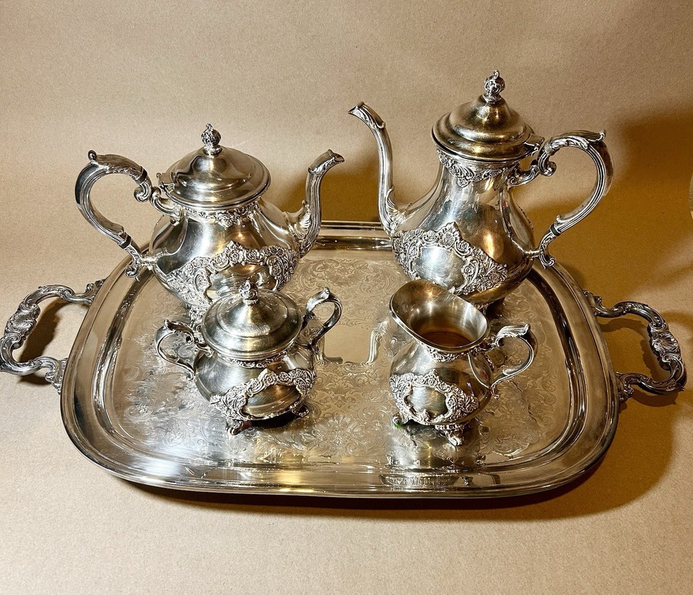 Vintage Gorham Silverplate Heritage Set of 5