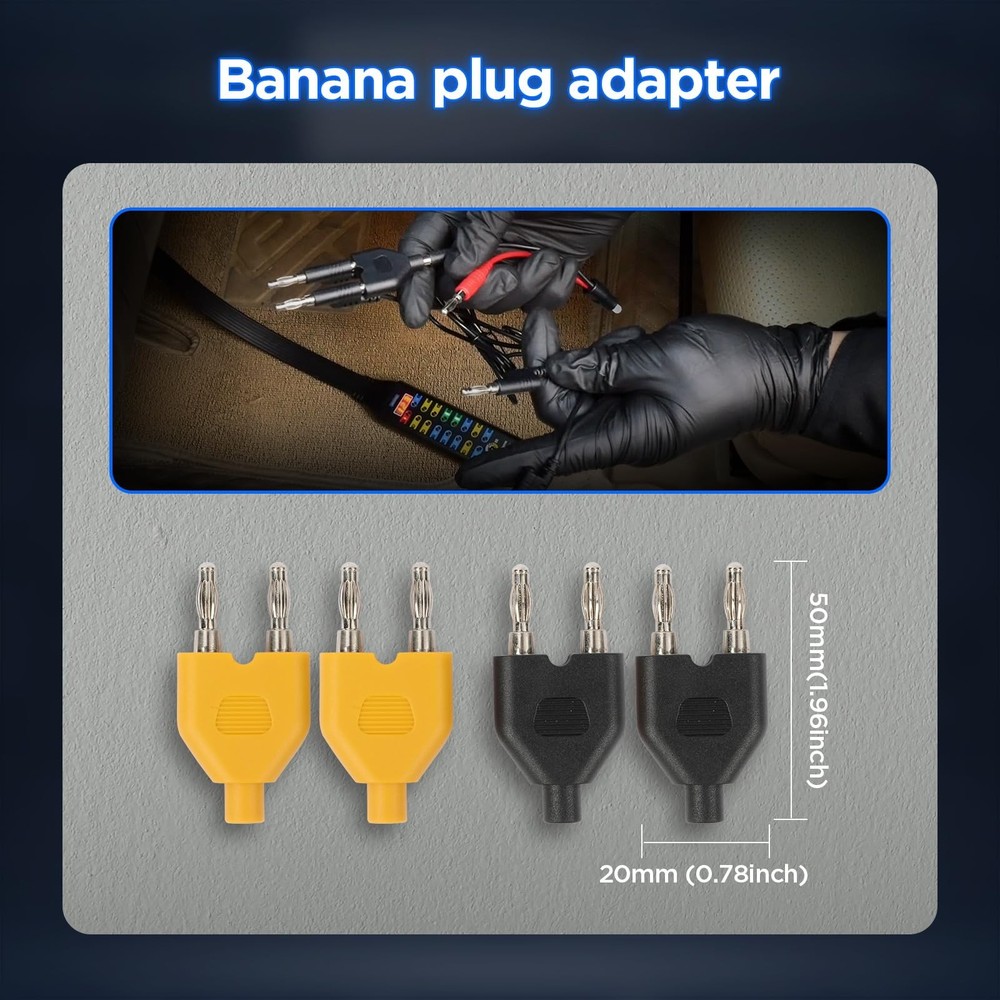 48PCS Silicone Multimeter Test Leads Kit with Replaceable Wire Piercing Probe...