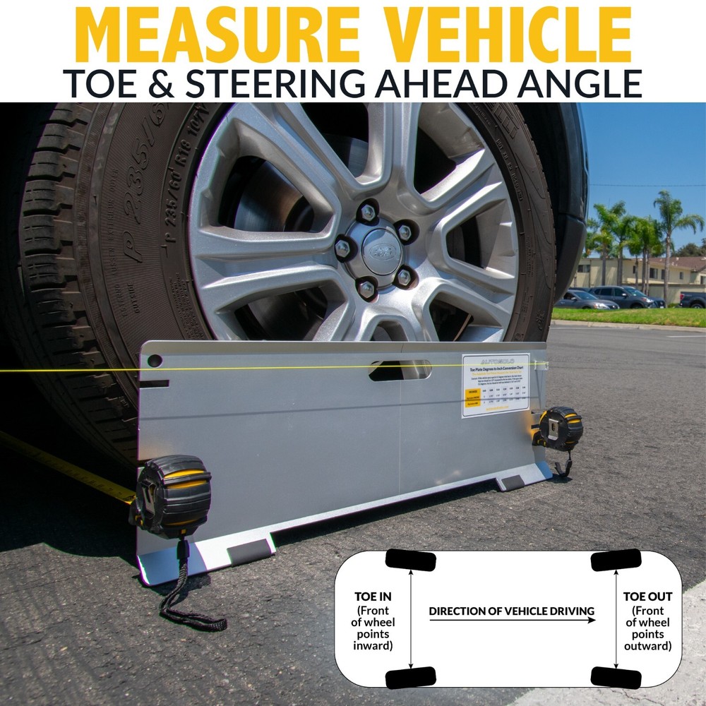Toe Alignment Plates - Wheel Alignment Tool Kit for Automotive Wheel Alignment