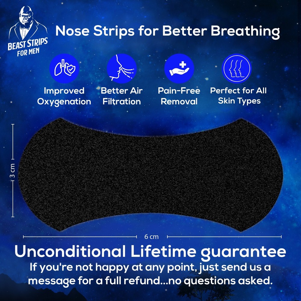Beast Strips™ (30 Pack - Extra-Strong) No More Sleep Headaches - Helps Snoring