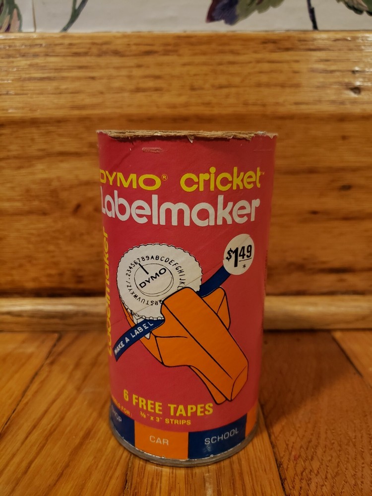Vintage 1970 Dymo Cricket Labelmaker