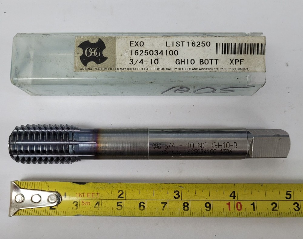OSG Thread Forming Tap, Size 3/4”-10