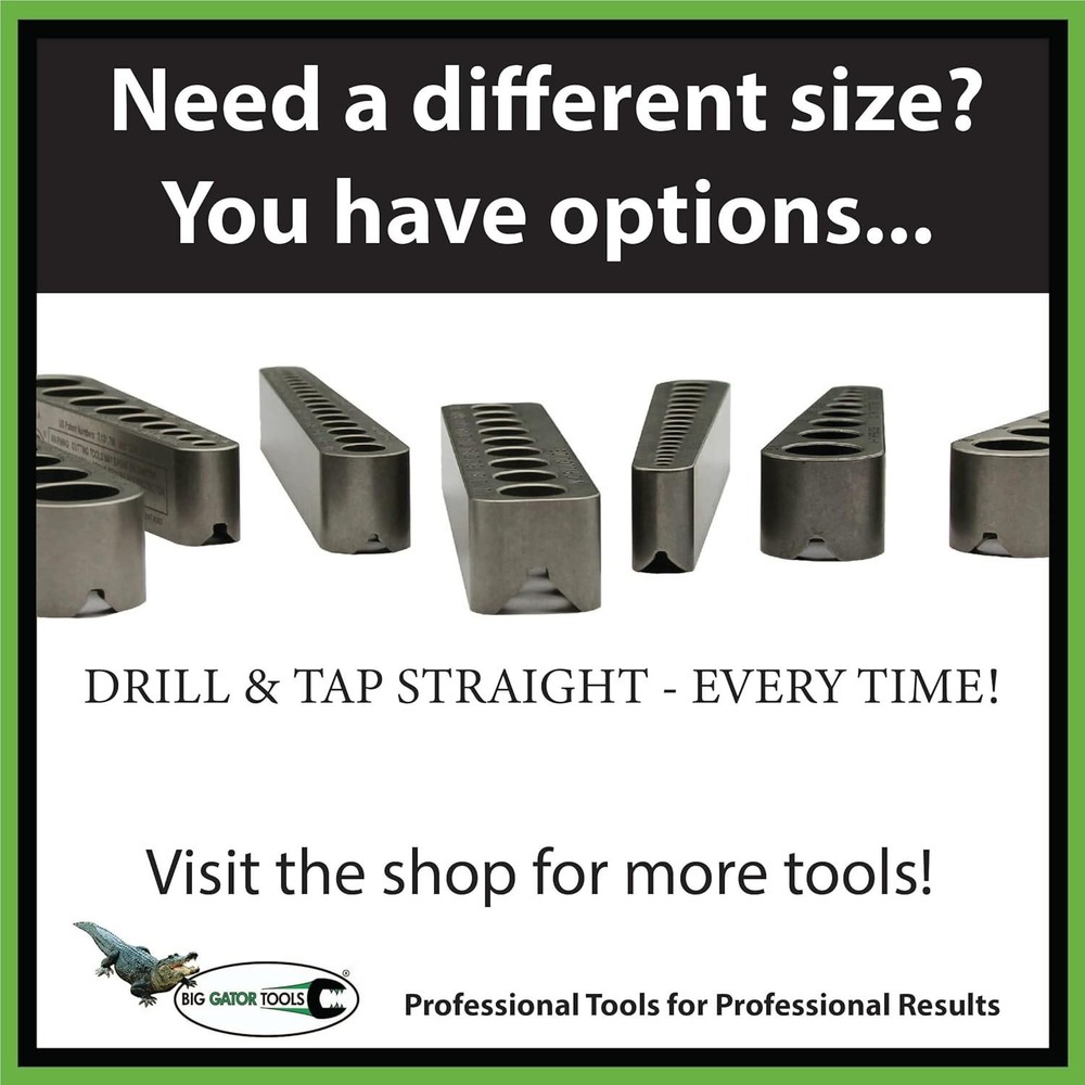 Versatile Mini V-Drill Guide - Straight Flute Design for Accurate Hole Placement