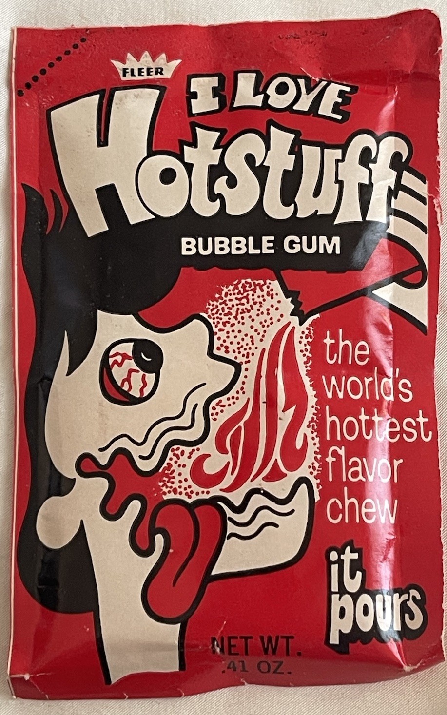 Vintage 1970’s FLEER I LOVE HOT STUFF BUBBLE GUM  Unopened  New Old Stock