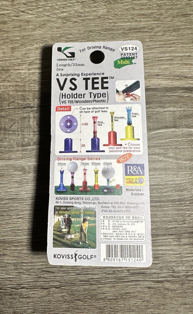 KOVISS Driving Range Golf Tee Support & VS TEE VS124