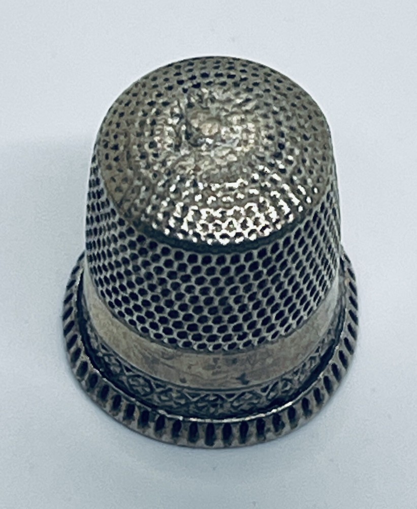 Antique Victorian Sterling Silver Thimble