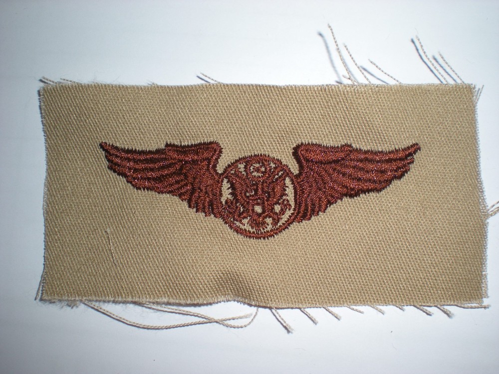 USAF BASIC ENLISTED AIRCREW EMBROIDERED WINGS - DESERT