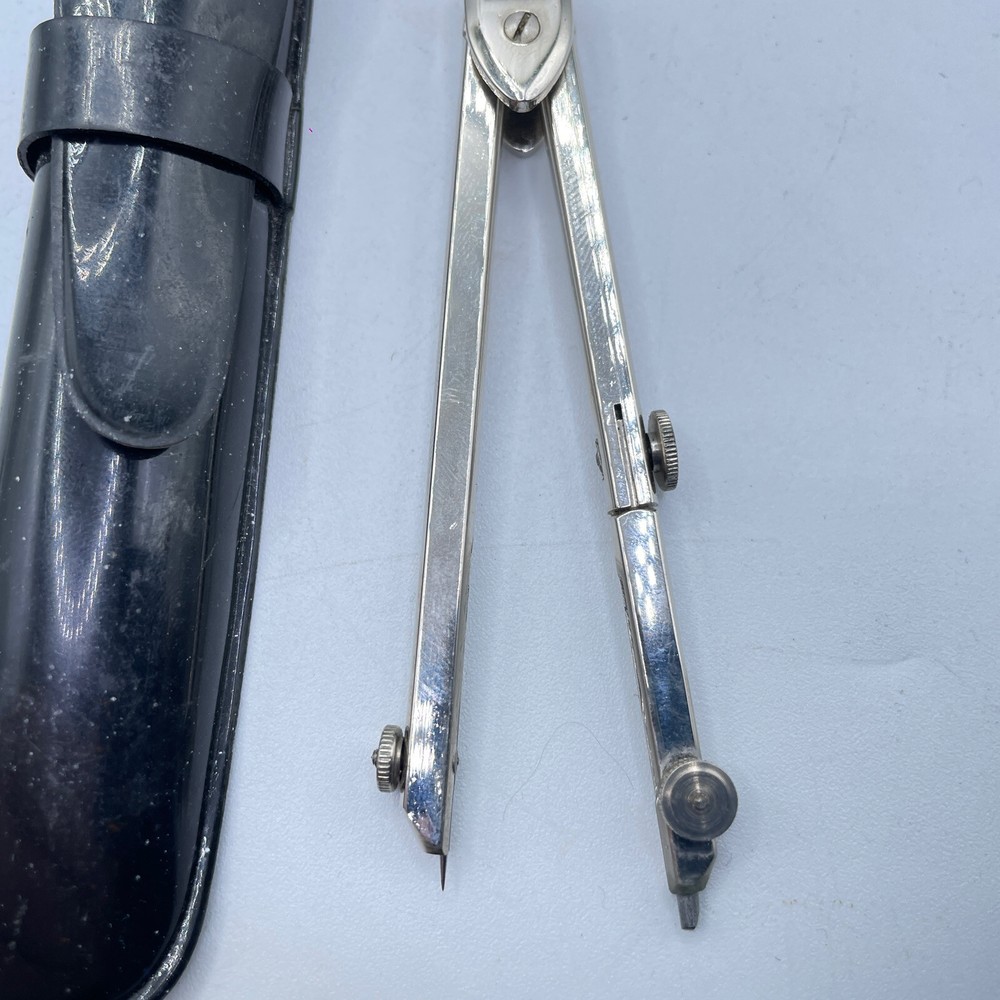 Compass In Pouch Vintage E.H Ltd Technical Drawing Instruments