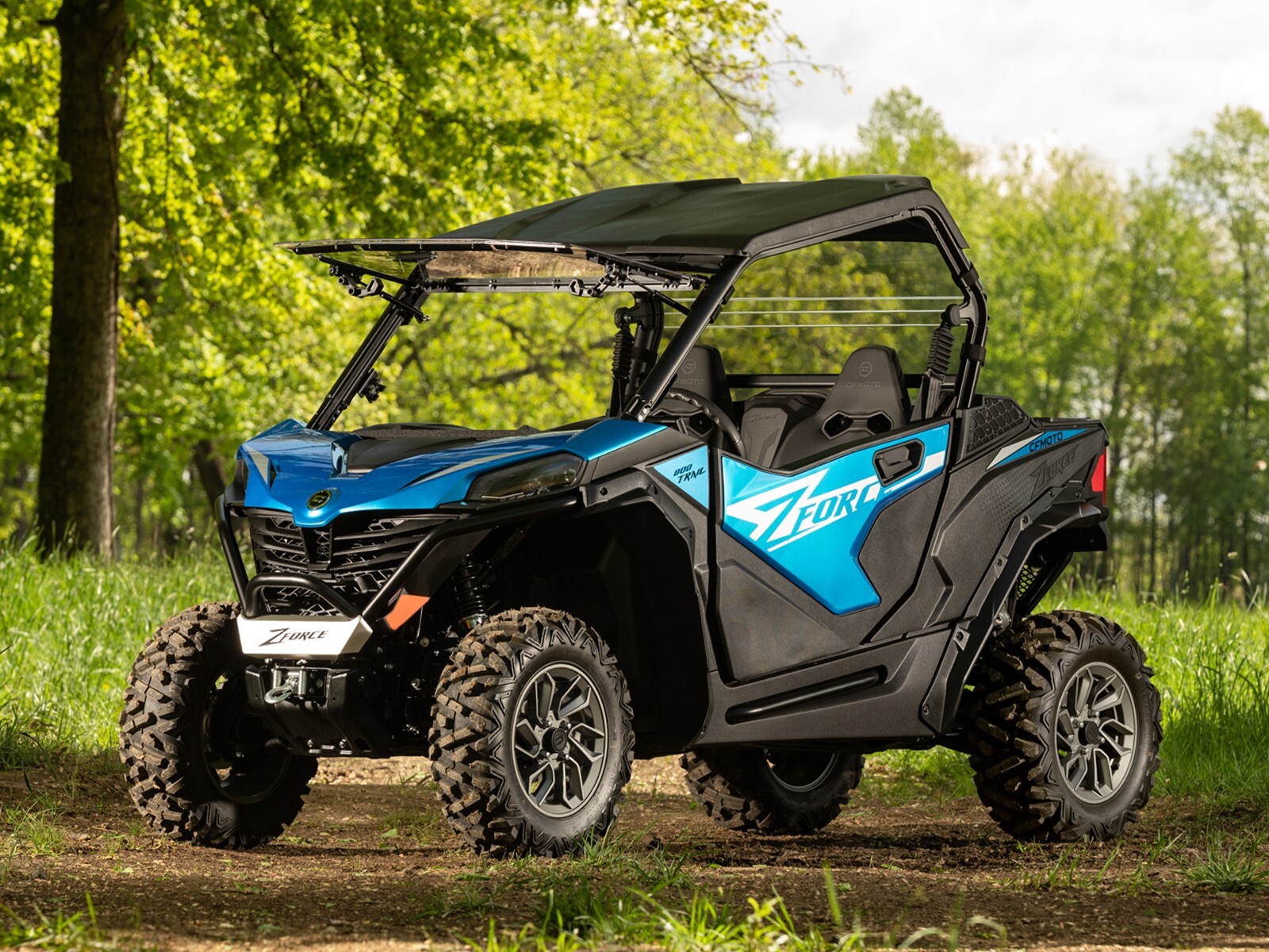 SuperATV Scratch Resistant Flip Windshield for CFMOTO ZForce 950 Sport (2023+)