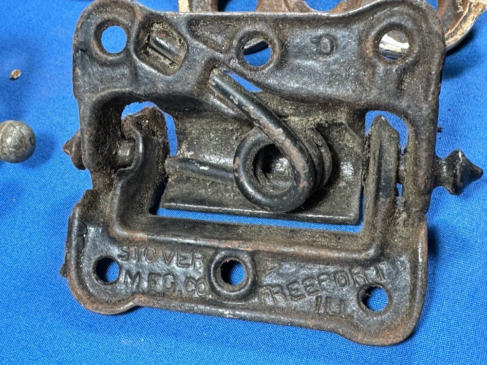 4 Different Spring Loaded Hinges, Full Working Condition, Screen Door Hardware