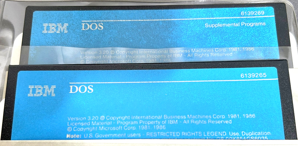 IBM Disk Operating System Vrs 3.2 Includes Software