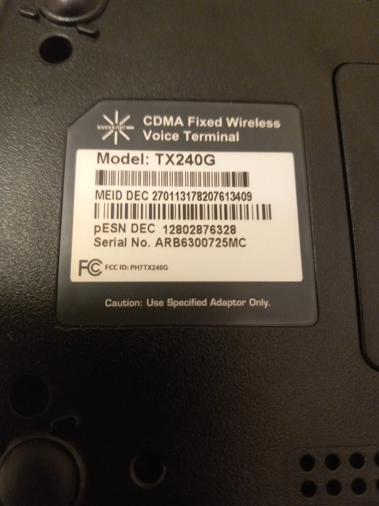 Axess Tel CDMA Fixed Wireless Voice Terminal TX240G UNIT ONLY