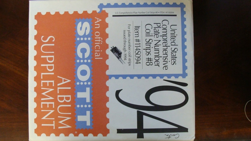 SCOTT US COMPREHENSIVE PLATE NUMBER COIL STRIPS #8 1994