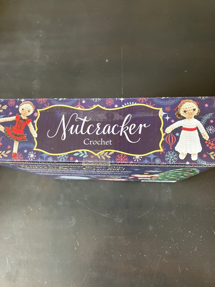 Nutcracker Crochet Kit - Clara & Nutcracker - Christmas Ballet + 76 Pg Manual!