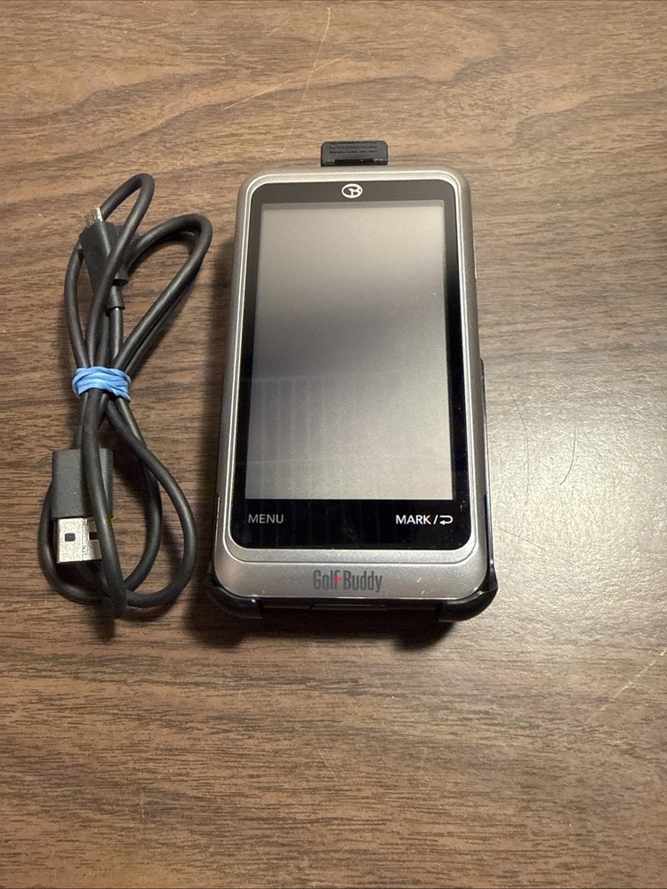 GOLF BUDDY PT4 HANDHELD GPS GOLF COURSE & SCORECARDS NICE!