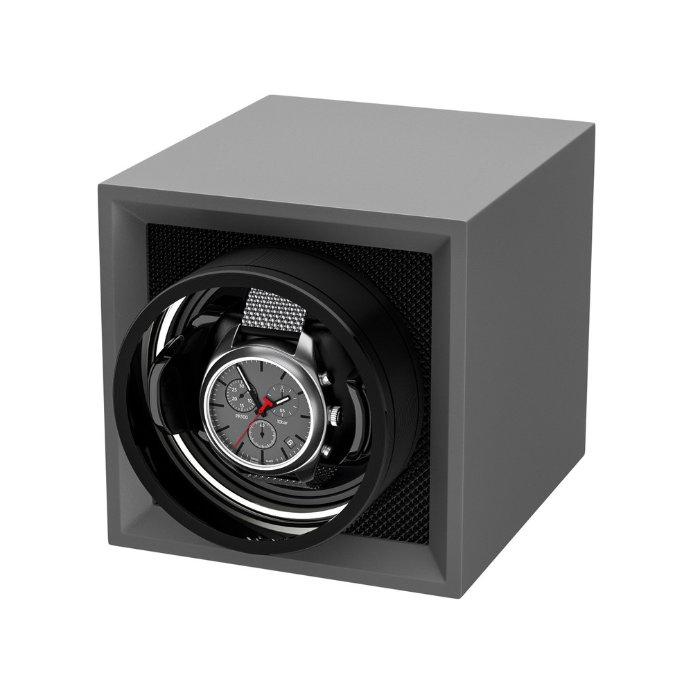 Automatic Single Watch Winder Box Display Storage Case with Dustproof Cover Gift
