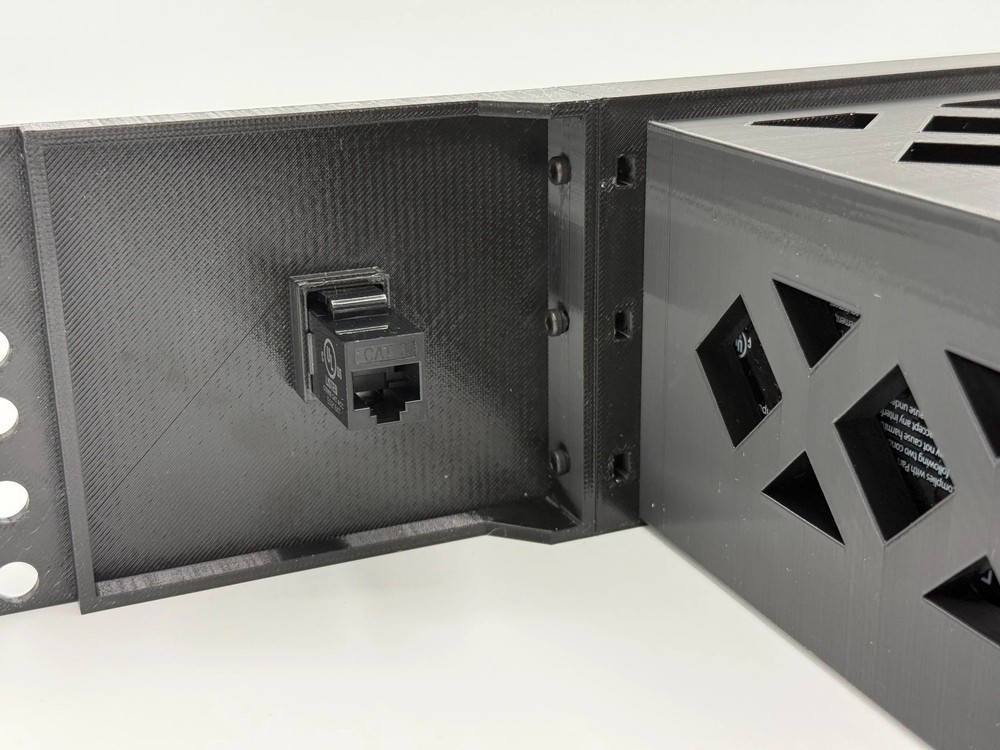 Spectrum Modem 2U Rack Mount w/ keystone jack