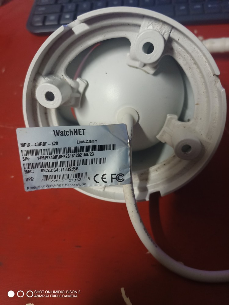 WatchNet MPIX-40IRBF-K28  Network Security Camera