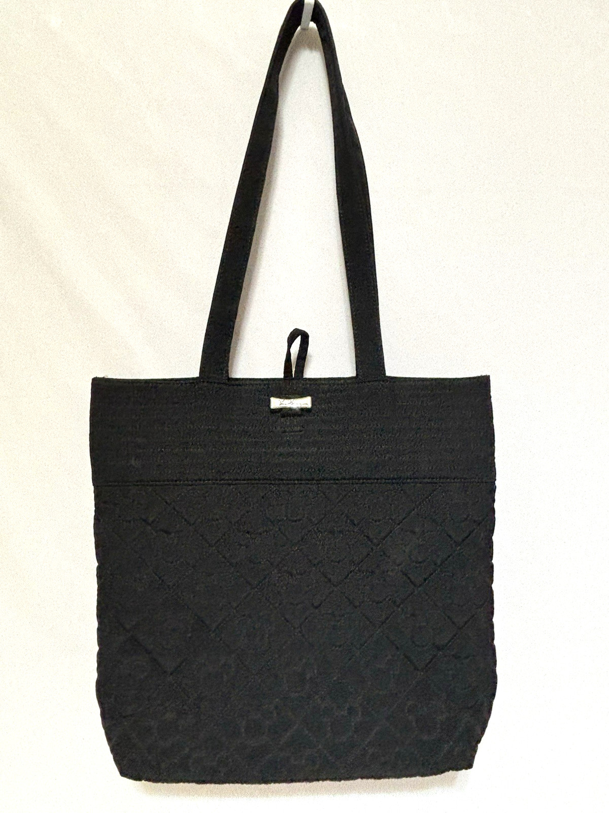 Disney Vera Bradley Mickey Mouse Quilted Black Large Tote Bag