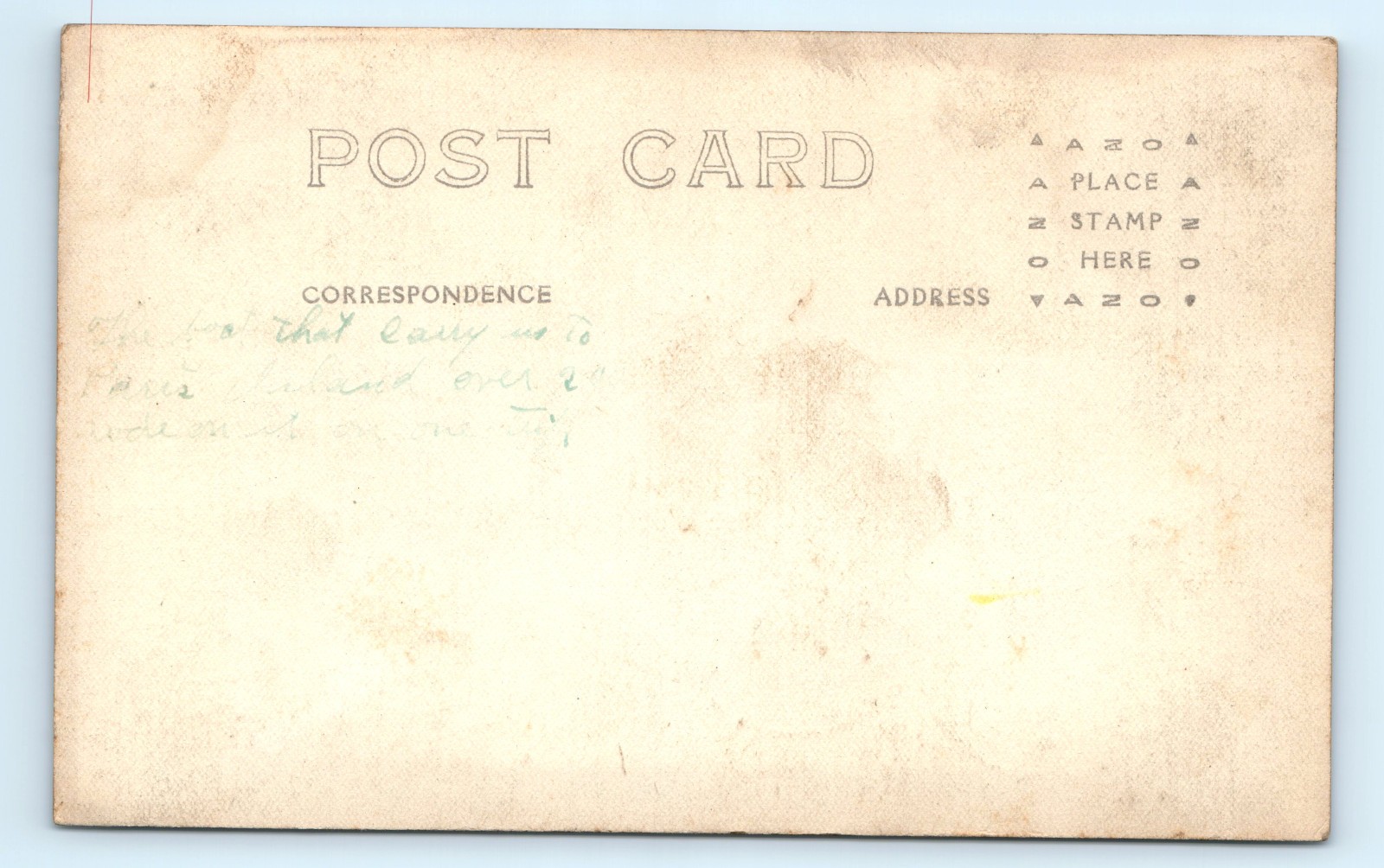 WWI Marine Navy Tug Boat Port Royal SC Real Photo Postcard RPPC USMC