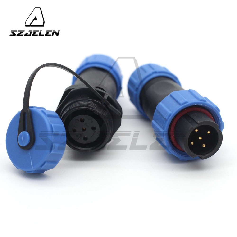 SP13 5Pin Industrial Cable Connector,Waterproof Electrical Connector Plug Socket