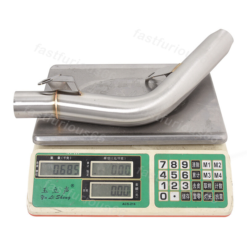 For Suzuki GSXR600 GSX-R750 2011-2023 Exhaust Mid Connect Link Pipe Tube Steel