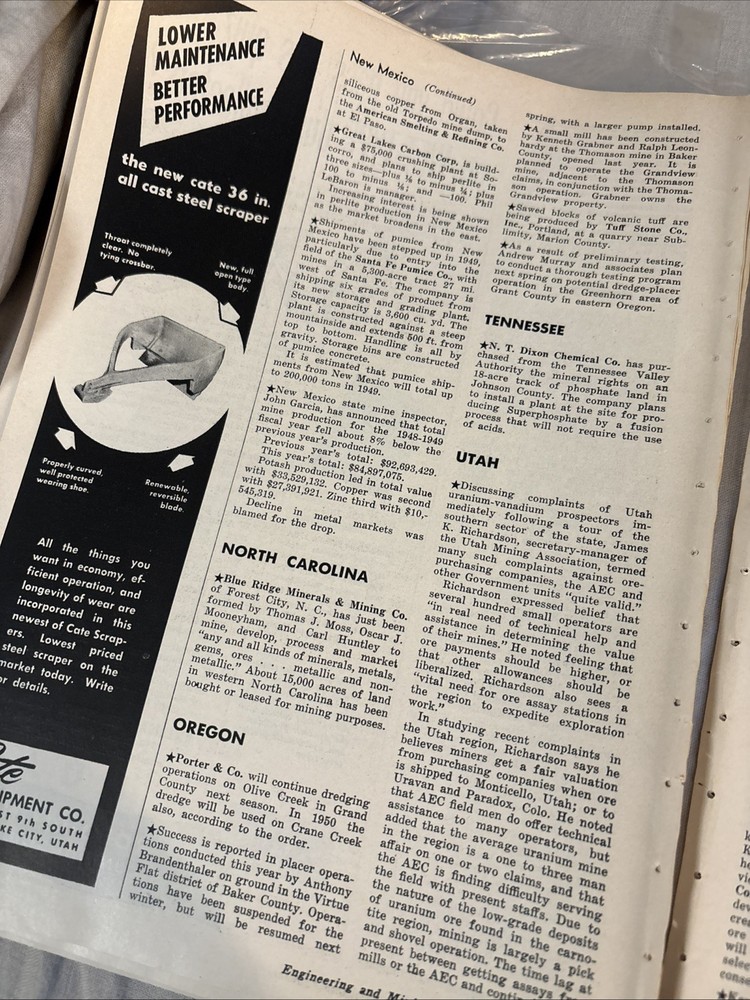 Engineering and Mining Journal Issue December, 1949