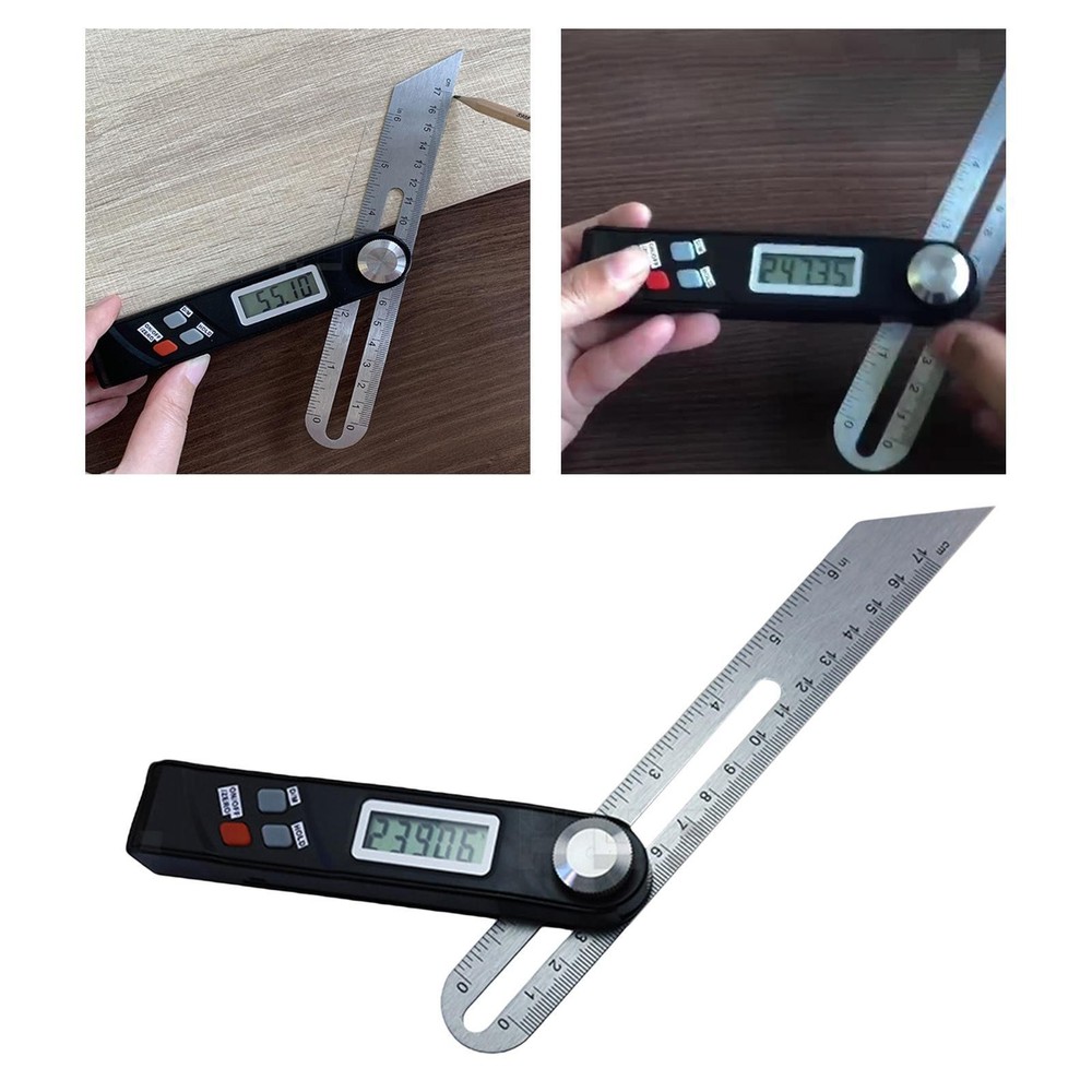 Digital Angle Bevel Gauge Horizontal Vertical Triangle Ruler Marking Cut